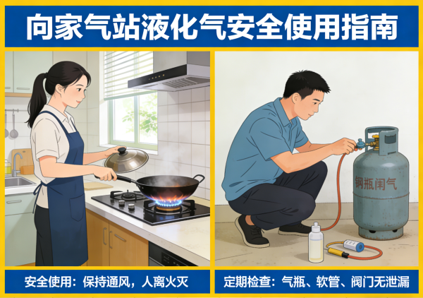 安全用气示意图